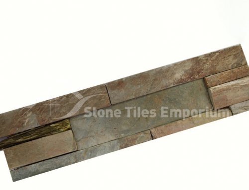 Copper stone cladding panel