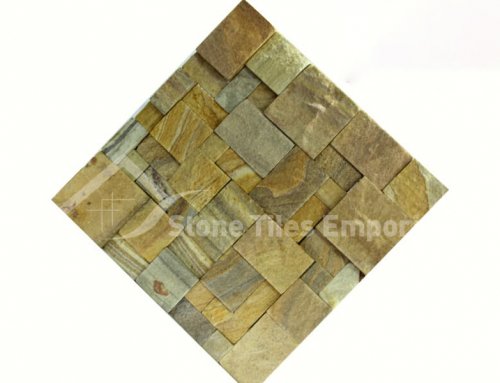 Rainbow stone interior tiles